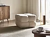 Pouffe CALIENTE Boucle Off-White