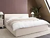 Ottoman Bed ORBEY Boucle Off-White 180 x 200 cm (EU Super King)