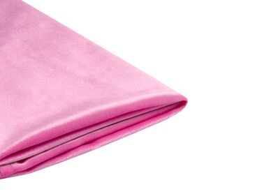 Housse de cadre de lit simple en velours rose fuchsia 90 x 200 cm pour les lits FITOU