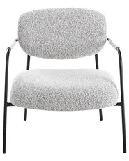 Poltrona AUSVIKA Tessuto Nero/Bianco_991809