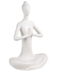 Rzeźba ogrodowa YOGHINA Kobieta Biały_1151802