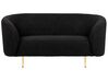 Boucle Living Room Set Black LOEN _867951