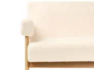 Living Room Set TAMRE Boucle Off-White/ Light Brown_985398
