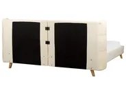 Bed Velvet SENLIS 180 x 200 cm (EU Super King) Beige_919006