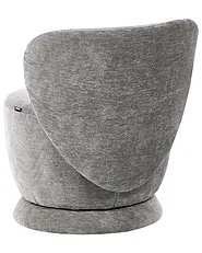 Swivel Armchair BLOMMA Chenille Light Green_1158572