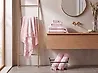 Komplet 9 ręczników ATIU Bawełna frotte Pastelowy róż