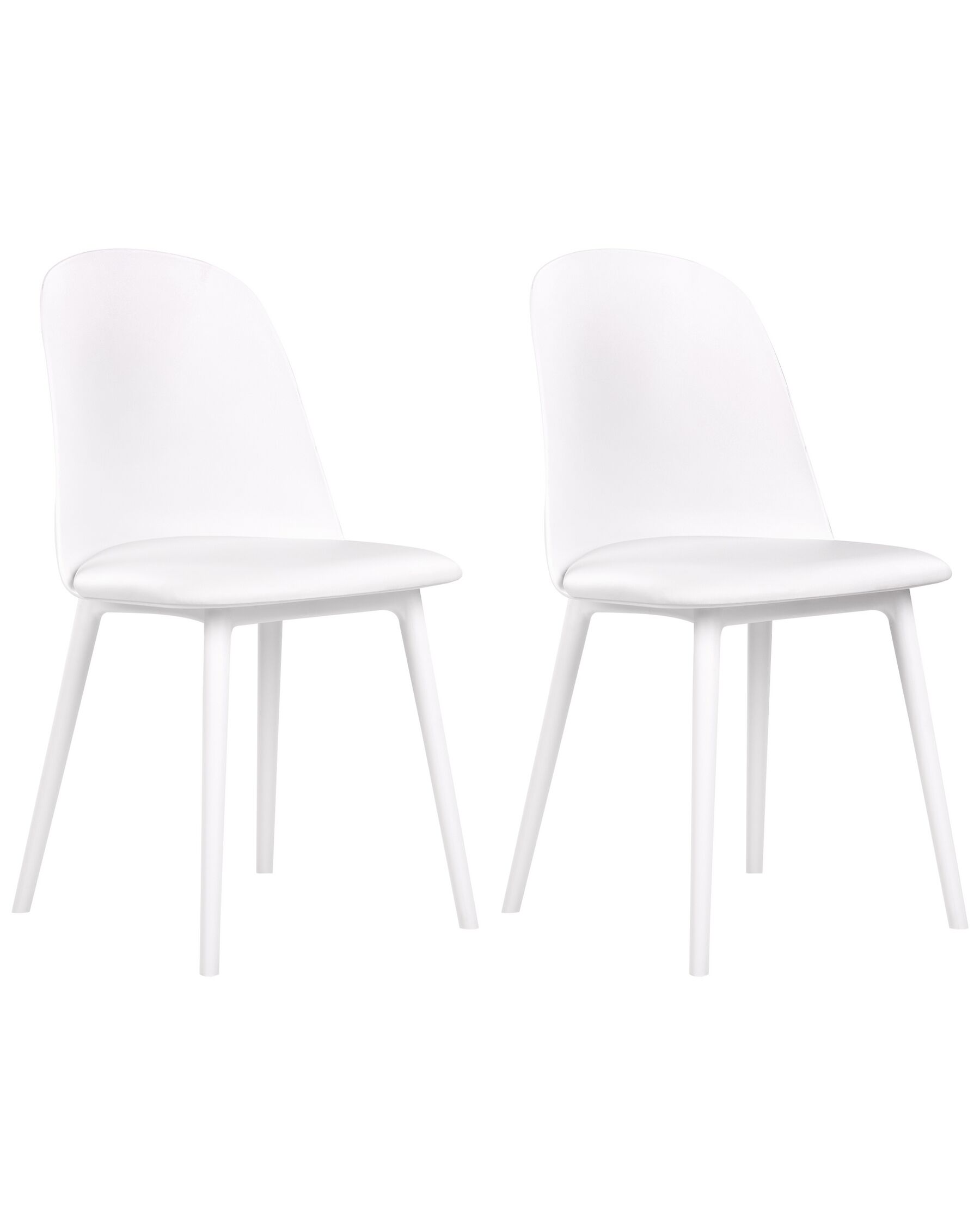 Conjunto de 2 cadeiras de jantar brancas FOMBY_902818