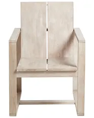 Set of 2 Garden Chairs with Cushions AZZANELLO Acacia Wood Off-White_956713