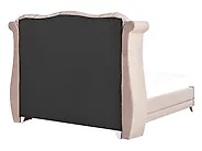Cama Terciopelo AYETTE 160 x 200 cm Rosa pastel_905318