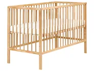 Baby Cot Bed Pine Wood BELENGER 60 x 120 cm Light Brown_1004312