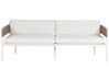 Ensemble de jardin 4 places en aluminium blanc SERLA_930769