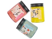 Zestaw 3 świeczek zapachowych FRUITY BLOOM Wosk sojowy Nuty orientalne Nuty ziołowe Nuty kwiatowe_874333