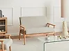 Sofa 2 Seater ESRUM Fabric Light Brown/ Grey