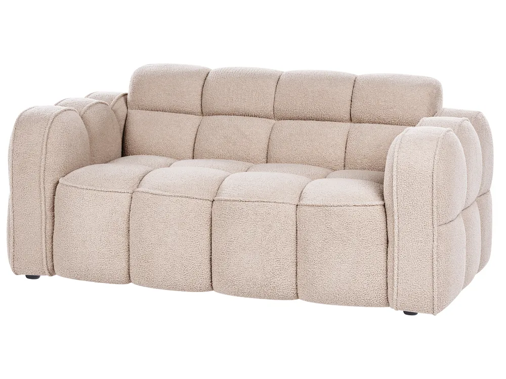 Sofa 2 Seater UTANA Boucle Beige_1057350