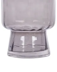 Wazon na kwiaty MEGALO 26 cm Szkło Szary_838299