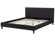 Łóżko LED FITOU 160 x 200 cm Czarny_709881
