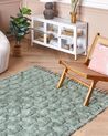 Bavlnený koberec 160 x 230 cm zelený KARS_840526