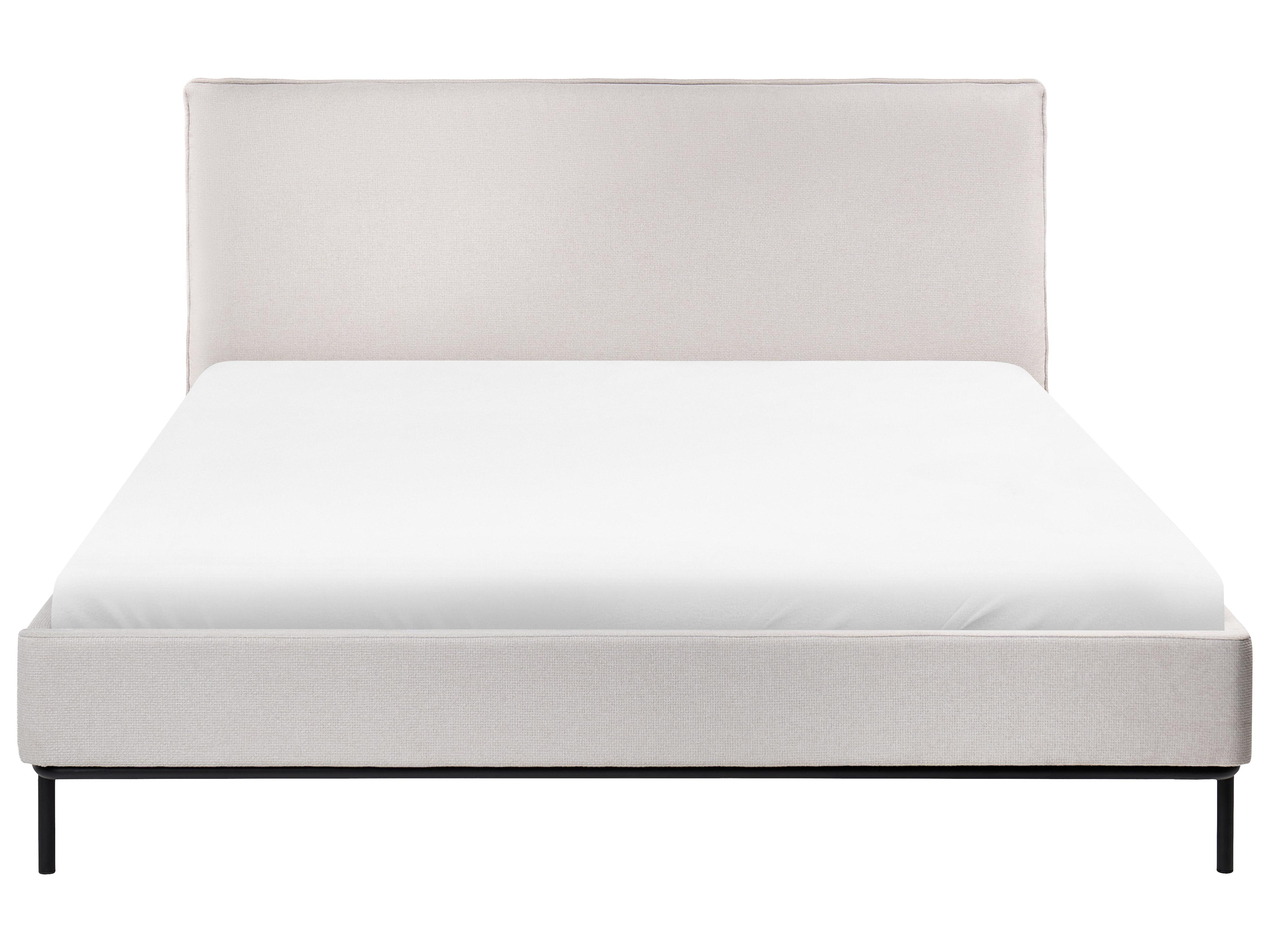 Bett mit Lattenrost Stoff CORIO 160 x 200 cm Hellbeige_1099103