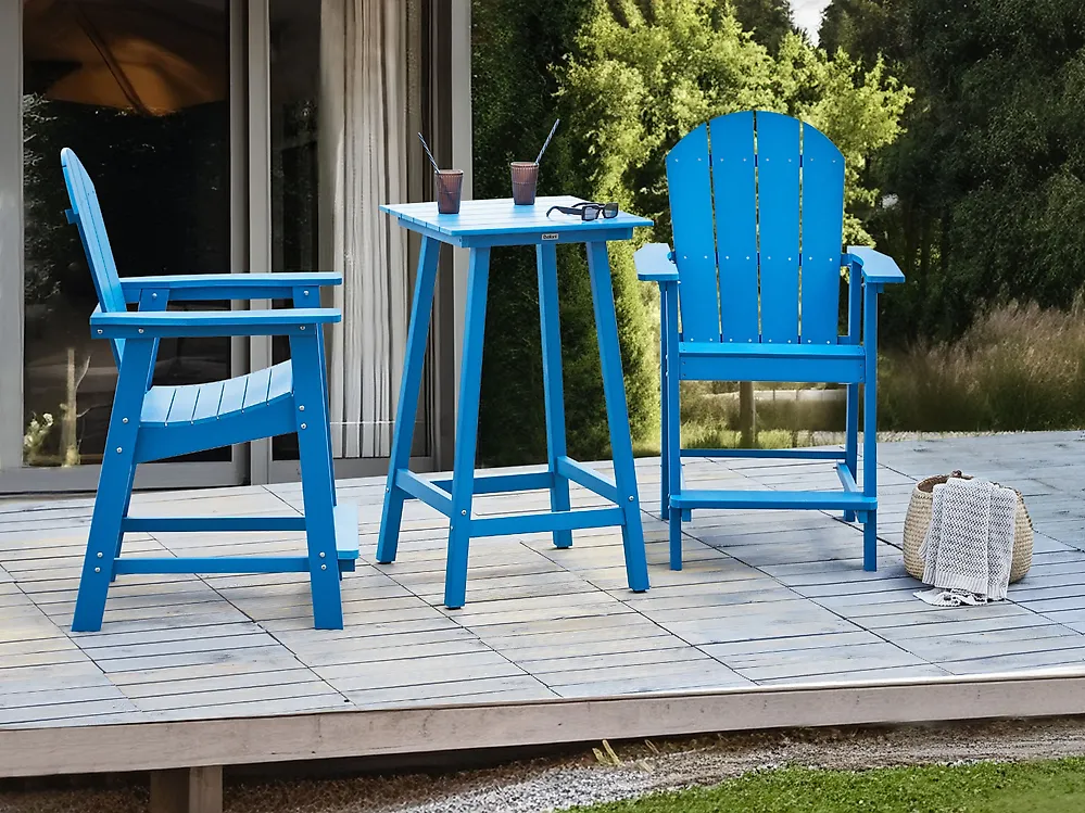 Conjunto de balcón ADIRONDACK Azul_1183477