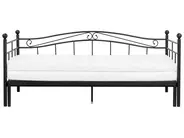 Trundle Bed Metal TULLE 90 x 200 cm (EU Single) Black_740733