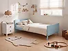 Bed Pine Wood BONNAC 90 x 200 cm (EU Single) Light Blue