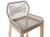 Concrete Bistro Set Light Wood and Grey TALAMONE_932242