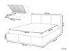 Velvet EU Super King Size Ottoman Bed Light Grey BOUSSE_862647