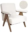 Armchair EVJE Boucle Off-White