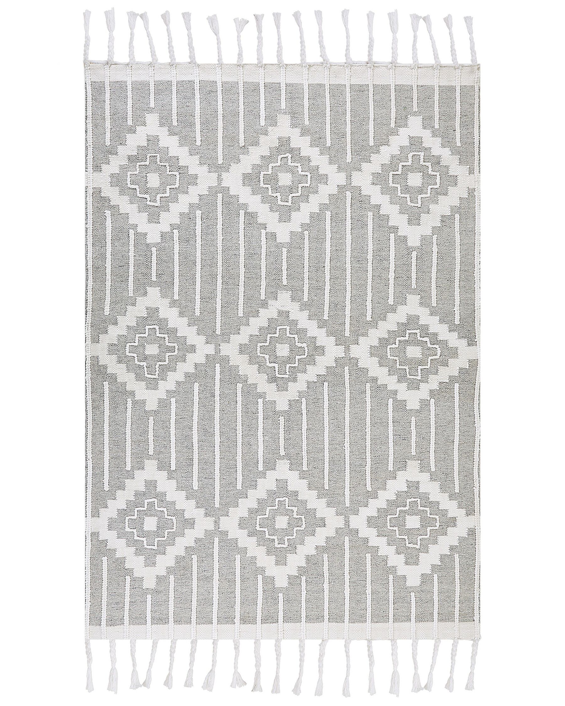 Outdoor Area Rug 160 x 230 cm Grey and White TABIAT_852868