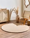 Rug VASCO Beige ø 140 cm Wool