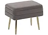 Upholstered Storage Bench ODESSA Velvet Grey