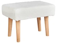 Stołek TAKOMA Boucle Biały_886450