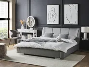 Waterbed Fabric NANTES 140 x 200 cm (EU Double) Light Grey_757967