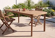 Tavolo da pranzo per 6 persone RONCELLO 180 cm 90 cm Legno d'acacia Marrone_1156009