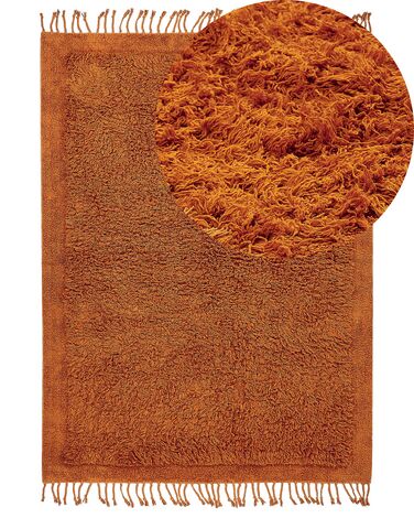 Tapis en coton orange 140 x 200 cm BITLIS