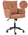 Desk Chair ALPINE Fabric Golden Brown