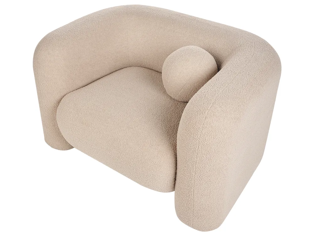 Set da salotto 4 posti LEIREN Bouclé Beige_920744