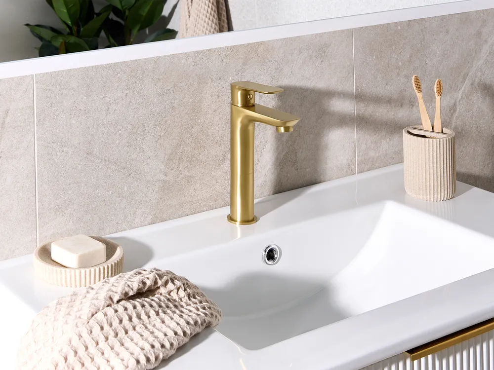 Basin Mixer Tap CHIMBOTE Brass Gold