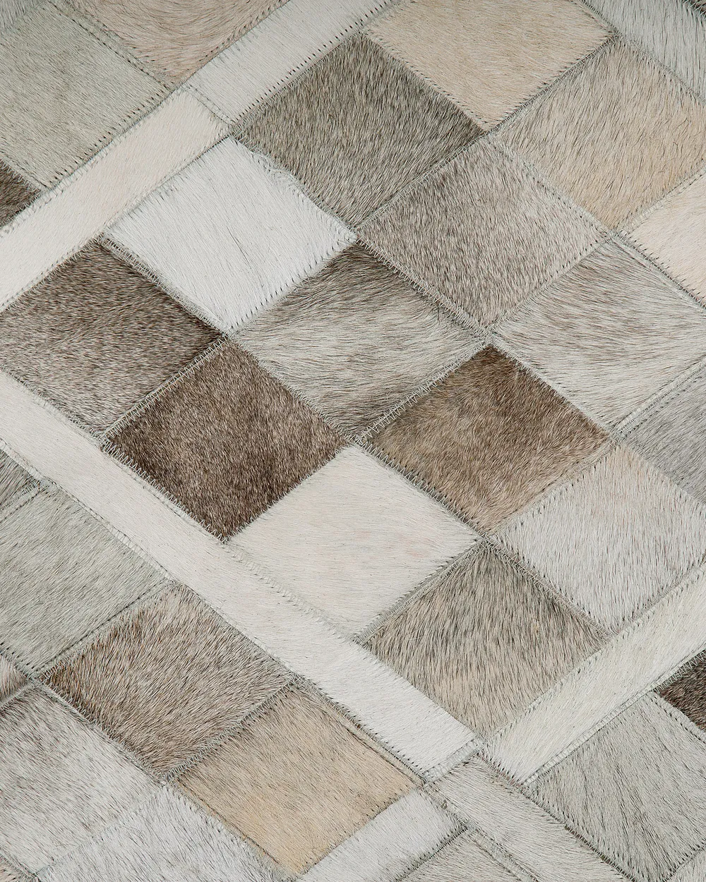 Dywan HIRKA Szary 140 x 200 cm Skóra naturalna_765064