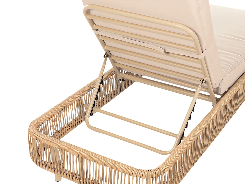 Transat avec coussin OSINI Polyrotin Beige_863908