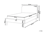 Bed Velvet FLAYAT 120 x 200 cm (EU Small Double) Grey_1024356