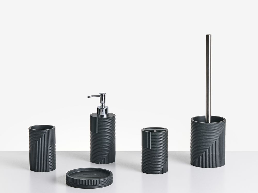 Set de 5 accessoires de salle de bain SEPAHUA Noir