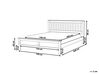 Dřevěná postel 140 x 200 cm tmavé dřevo MAYENNE_876597