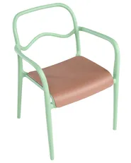 Set of 2 Garden Chairs THASOS Synthetic Material Green_1045559
