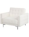 Faux Leather Armchair White ABERDEEN_739506