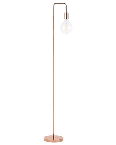 Stehlampe Metall kupferfarben 140 cm rund SAVENA
