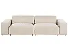Sofá modular 2 plazas HELLNAR Terciopelo Beige claro