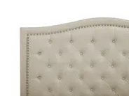Letto Tessuto AUREL 160 x 200 cm Beige_734158