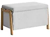 Upholstered Storage Bench EDLAND Fabric Light Grey
