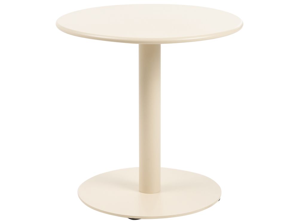 Mesa de centro de jardín VITTUONE 50 cm 50 cm Metal Beige